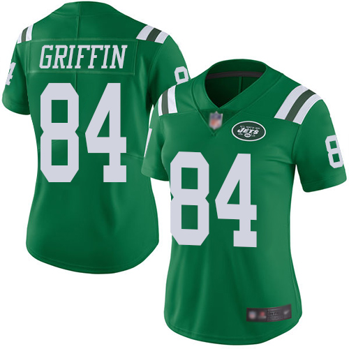 New York Jets Limited Green Women Ryan Griffin Jersey NFL Football #84 Rush Vapor Untouchable